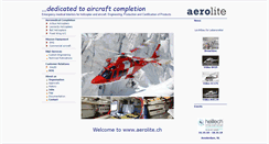 Desktop Screenshot of aerolite.ch