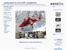 Tablet Screenshot of aerolite.ch